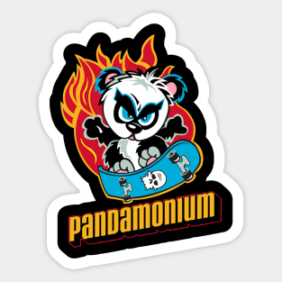 Skate Pandamonium Sticker